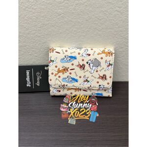 Loungefly Disney Dogs Play Flap Wallet